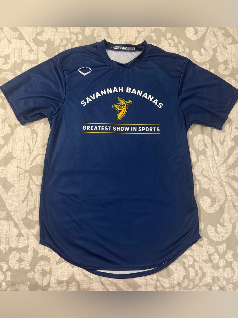 🍌⚾️ Savannah Bananas EvoShield Performance Shirt – Adult Small – Navy